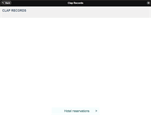 Tablet Screenshot of claprecords.com
